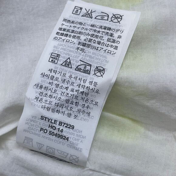 Crewcuts Girls Skirt White Green Embroidered Pattern Drawstring Size 14 - Picture 8 of 8